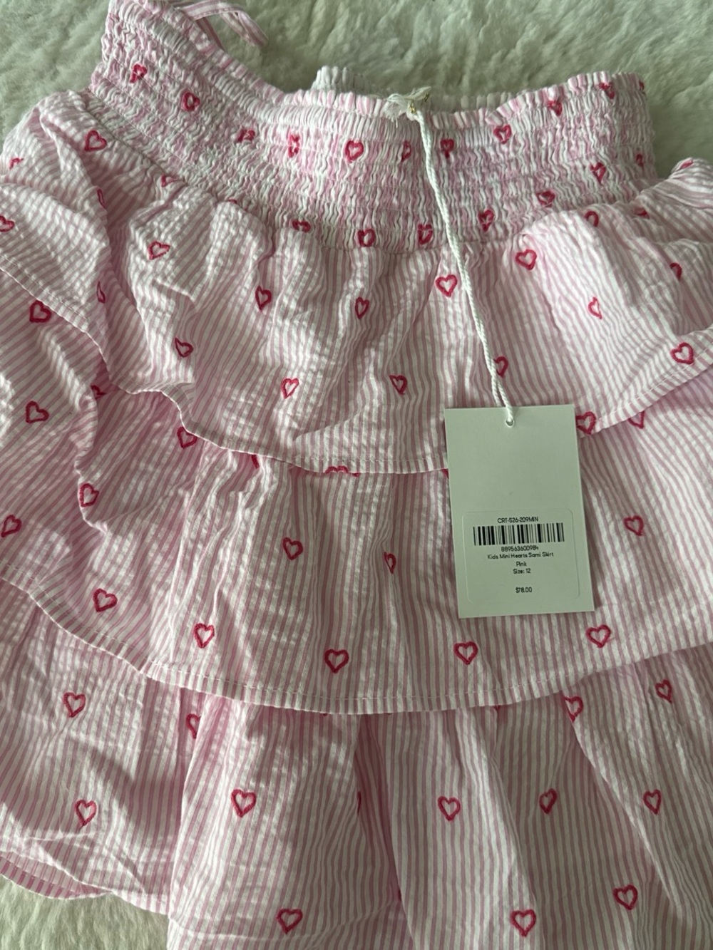 Roller Rabbit Girls Pink Heart-Print Sami skirt